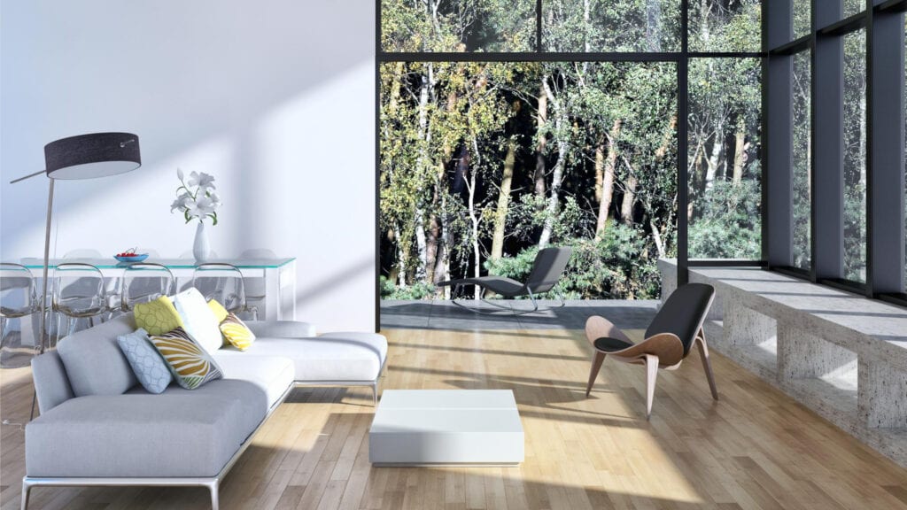 Inside of a clean home