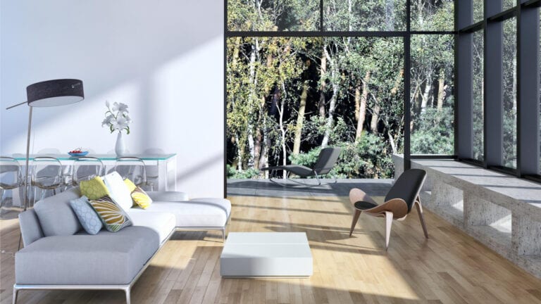 Inside of a clean home